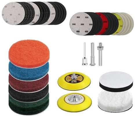 Kit di ripristino per fari elettrici, dischi abrasivi per trapano elettrico, fari danneggiati dal sole, fari lucidi trasparenti