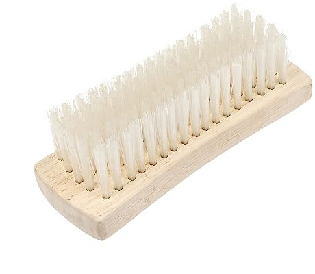 Beaupretty down Jacket Brush Nylon Bristles Wooden Handle for Clothes Shoes Scrubbing Wash Brush Cleaner for Removing Pet Hair and Fluff from Fabrics