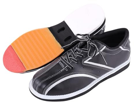 Fooceoute Zapatillas De Bolos Antideslizantes,Zapatos De Entrenamiento De Bolos para Césped,Zapatillas De Cueros Bowling Trainer,Transpirable,Antideslizante,para Principiantes,Hombres,Mujeres