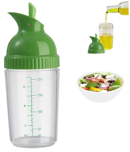 Jorzer Botella de mezcladora de aderezo de Ensalada de Ensalada de de con Escala y vierte boquiabierto un Gran Recipiente de Abertura para Mezclar Salsas de Salsas