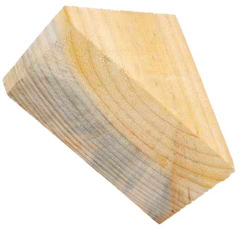 ELAYARD Cunei per Ruote in Legno Antiscivolo Maniglia Blocchi di Bloccaggio Portatili per Camper Rimorchi e Motociclette Accessori per Parcheggio in Pendenza per Veicoli Medi e Grandi
