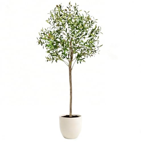 Clove, Planta Artificial Grande, Olivo 150 cm – Decorativas, Árbol, Decoración Hogar, para Interior, Oficina, Hoteles, Eventos, Planta Artificial Realista con Detalles Mediterráneos