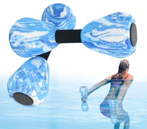 Pesas de Agua - Ayuda para Entrenamiento de Aeróbic - Mancuernas Acuáticas,para Entrenamiento de Musculación, Fitness, Natación, Gimnasio, Mujeres y Hombres