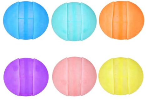 6-Pack Quick Self-sealing Magnetic ClosurSilicone Self-Sealing Splash Balls | | Eco-friendly, Refillable Silicone Design | Quick Self-sealing Magnetic Closure | Perfect For Pool, Beach, And Backyard Fun