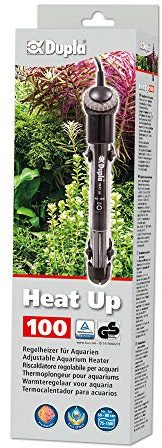 Dupla Heat Up 100 I - Riscaldatore di Regolazione da 100 Watt, per acquari Fino a 150 l, efficiente dal Punto di Vista energetico e affidabile, Adatto per acquari d'Acqua Dolce e Marina