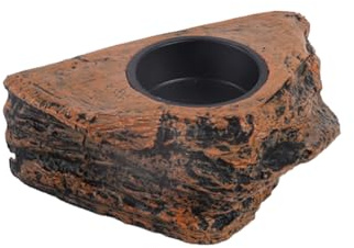 CuteHairy Magnetic Reptile Feeding Ledge,Hanging Single Bowl Reptile Food Dish for Gecko, Lizards, Tree Frogs,Chameleons