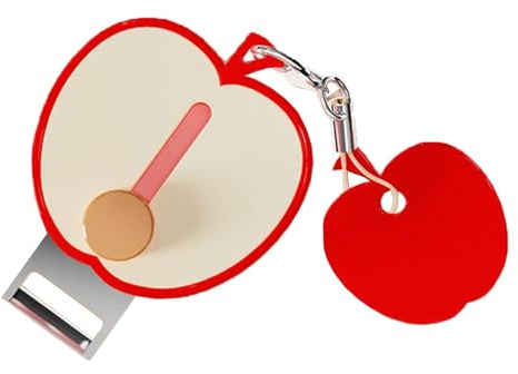 Pelaverdure in acciaio inox, compatto, per cetrioli e verdure, gadget da cucina con portachiavi, piccoli coltelli da cucina per viaggi, campeggio, picnic