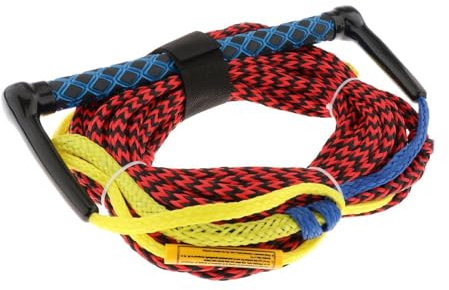 Corde de ski nautique pour bateau, ligne de surf avec poignée, portable, légère, multifonctionnelle, corde de remorquage de 23 m pour wakeboard