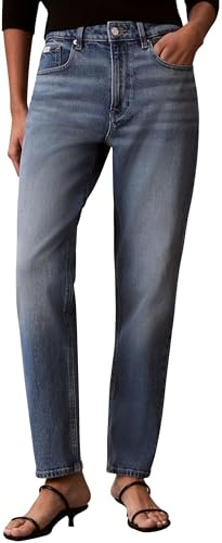 Calvin Klein Mom Jean Foster Blue Lv047f951g - Jeans - Jeans - Femme