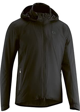 Gonso Save Therm, Herren Fahrradjacke, Wasserdichte Regenjacke, Wasserdicht bis 10.000 mm & winddicht, G-Tex, Warme Primaloft Silver Insulation, Weite Passform, PFC-frei, Schwarz, Gr. M