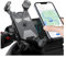 JNNJ Handyhalterung Motorrad, 360° Drehbar Outdoor Handy Fahrradhalterung, Universal Handy Halterung Fahrradlenker Mit Diebstahlschutz-Klemme Für Motorrad(Grau)