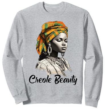 Creole Woman Jounen Kweyol Plaid St. Lucia, Dominica Women's Sweatshirt