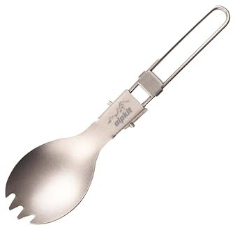 Alpkit SnapWire Foon Titanium Folding Spork, Cutlery