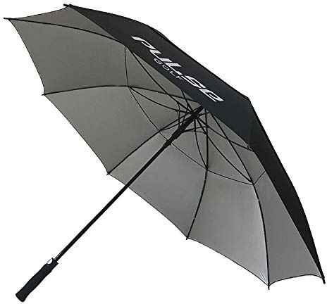 PulseGolf XXL Golf Regenschirm UV Schutz Automatisch öffnend 68 Schwarz