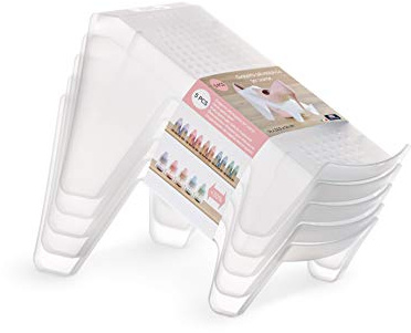 DOMO PAK LIVING Set med 5 steg – utrymmesbesparande steg för skor