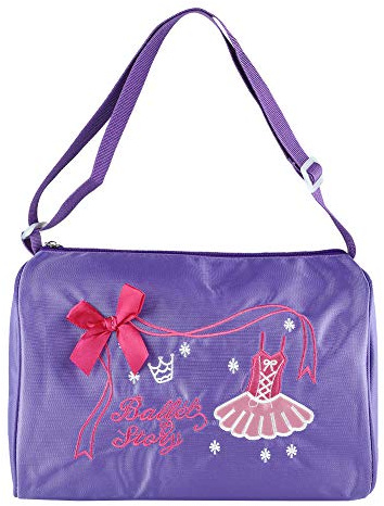Bolso de Ballet para niños, Bolso de Baile de Princesa para niñas y niños, Mochila, Vestido de tutú, Bolso de Baile, Mochila, Bolso de Hombro para Regalo de niñas pequeñas(Púrpura)