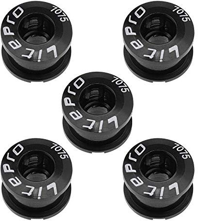 The Lord of the Tools M8 MTB Einzel-Kettenblattschrauben, Aluminiumlegierung, Kettenradschrauben und Muttern, Radscheibenschrauben für Rennrad, Mountainbike, 5 Stück