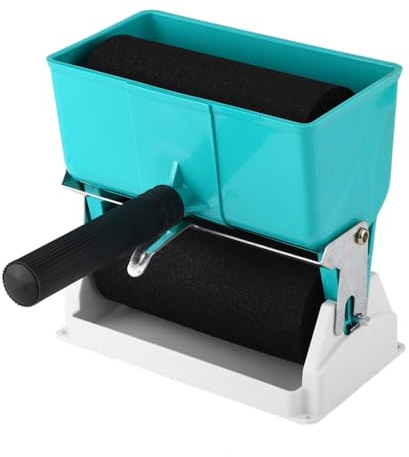 Aplicador rodillo, rodillo de virutex, aplicador de rodillo de pegamento de 180 ml / 320 ml, esparcidor de pegamento para carpintería con soporte e interruptor de control de flujo(6inches)