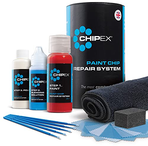Chipex Touch Up Kit Compatible With MERCEDES-BENZ Cars With Colour Code: SELENITE GREY METALLIC - 992/7992 Size: Plus (Medium) - Exact Match Guarantee