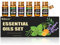 Wtrcsv Essential Oils Set- 6 Aromatherapy Oils -Perfect for Diffuser, Humidifier,Aromatherapy, Candle Making, Massage-Peppermint, Tea Tree, Lavender, Eucalyptus, Lemongrass, Sweet Orange（5ml）