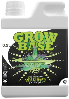 GROW BASE - Witcher's Potion Cannaboom (500ml) | Fertilizante Mineral NPK 4-2-4 para Crecimiento Vegetativo | Plantas Verdes, Sanas y Rápidas con Micronutrientes Quelatados