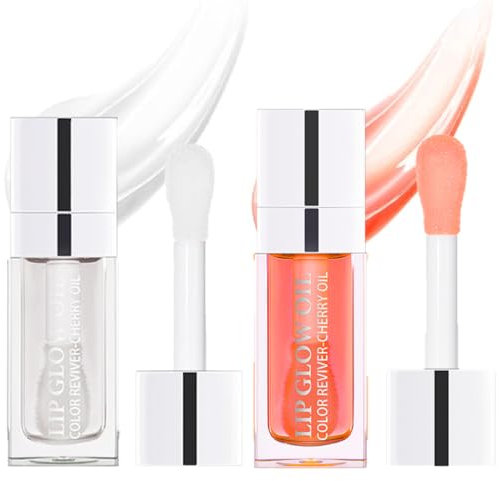 Brillo de labios hidratante para el cuidado de los labios, brillo de labios hidratante, bálsamo labial tintado (00+01)