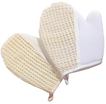 VICASKY 2pièces de Bain pour Garçon Fille Coton de Douche Exfoliants Lot de Toilette Imperméables
