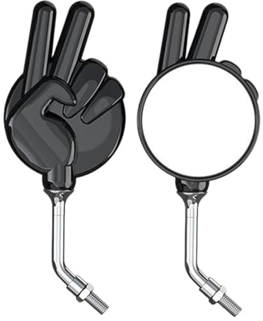 Espejos Moto Homologados Bajo Manillar - Espejos Para Moto Con Flechas Incorporadas Ledo | Espejos Mooto Homologados Custom | Accesorios Para Gestos De Tijera De Alta Definición A Izquierda Y Derecha
