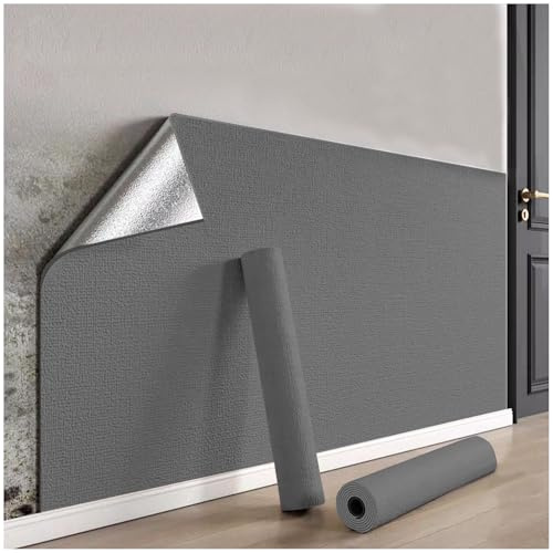 APMOE Rouleau Isolant Thermique, 3mm Papier Peint Adhesif Mural Résistant à L'humidité et à l'eau, Coussin Mural pour Murs Décoratifs
