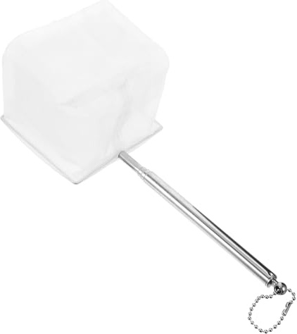 PRETYZOOM Ausziehbares Teleskop fischernetz aus Edelstahl mit Feinem Nylon mesh Faltbar und Flexibel Robustes Kescher zubehör für Süß Salzwasser Tragbar für Angler Männer und Frauen