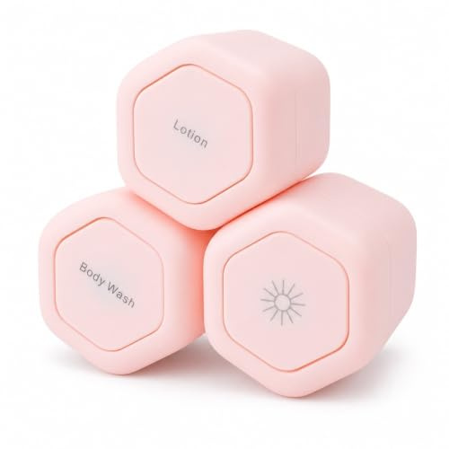 Pots cosmétiques de voyage magnétiques, lot de 3 flacons vides 40ml avec couvercle étanche pour lotion crème et shampoing