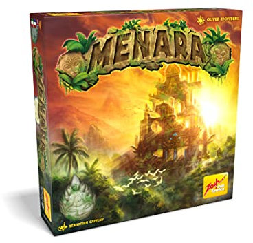 Zoch 601105101 Menara – Tempel der hohen Türme, taktisches Turmbauspiel für 1 bis 4 Baumeister, das spannende Stapelspiel für die ganze Familie, für Kinder ab 8 Jahre