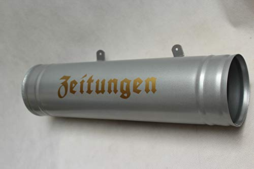 Zeitungsrolle, Zeitungsbox Neu, Farbauswahl Wetter- und UV-beständig Silber