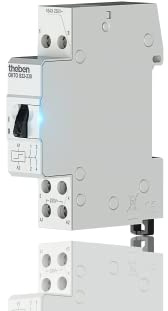 Theben 3120122 OKTO S22-230 Stromstoßschalter I Stromstoßrelais I 230V I Elektromechanisch I DIN-Schiene I Hutschiene I 2 Schließer I LED BIS 200W I Lichtsteuerung