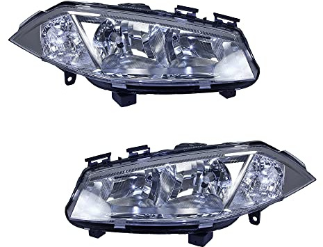ATEC Germany 2x Faros Faros delanteros Faros principales izquierda + derecha Compatible con RENAULT MEGANE 2