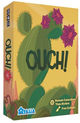 Atalia | Ouch! | Jeu de Cartes avec du piquant | A partir de 6 Ans | De 2 à 5 Joueurs | De 10 à 15 Minutes | Qui s'y frotte s'y Pique !, Jaune