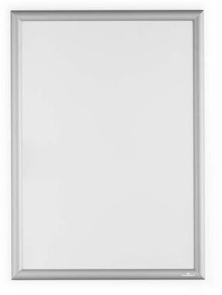 Durable Klapprahmen A2 Posterrahmen, selbstklebend + Schraubenset, 1 Stück, Aluminium silber eloxiert, 500823