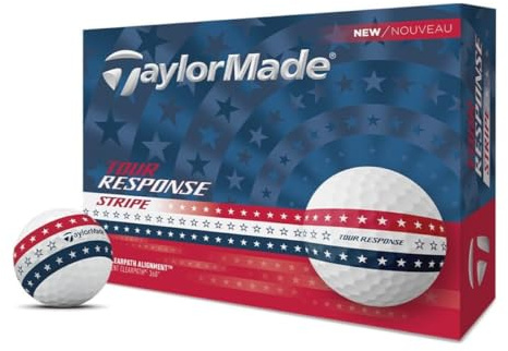 TaylorMade Golf 2025 Tour Response Stripe USA One Dozen
