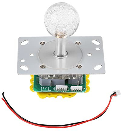 GRCFUMO Joystick LED conmutable, joystick iluminado colorido conmutable con función de 4 a 8 vías, joystick iluminado brillante conmutable para videojuegos conmutable