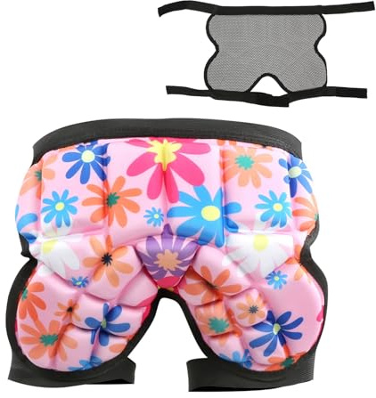 Almohadilla Protección Cadera, Cómoda de Tela Transpirable, Almohadilla Protectora Deportiva para Niños en Snowboard, Esquí, Patinaje y Deportes al Aire
