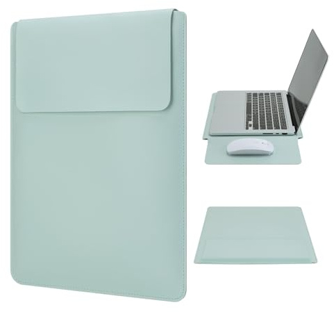 Housse pour Ordinateur Portable avec Poche Pochette pour PC Portable 14 Pouces Compatible avec MacBook Pro M4 M3 M2 M1 HP ASUS Lenovo ChromeBook 14 Pouces