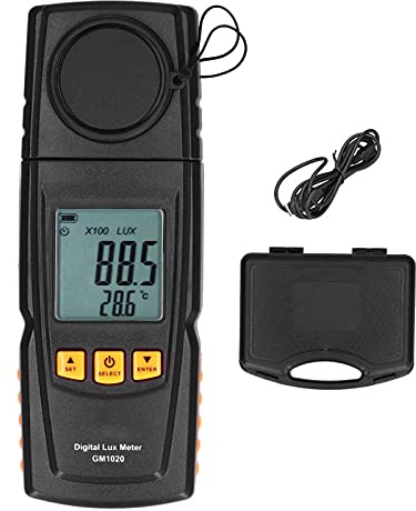 Luxómetro portátil, alta precisión 0.1LX, tamaño compacto - Medición rápida, almacenamiento automático, ideal para profesionales