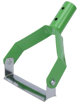 TOPINCN Azada de Estribo, Azada de Jardín, Cabeza Trapezoidal Hueca de Acero Al Carbono, Diseño Compacto, Eficiente y Liviano, para Desmalezar, Aflojar el Suelo, Excavar, Plantar, (Green)