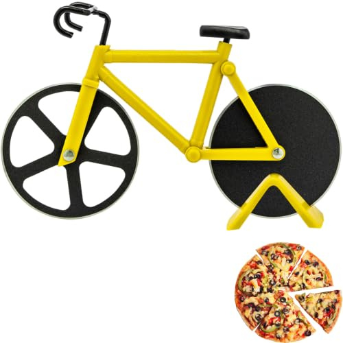 Westmark Fuentez Pizzaskärare – Pizzaskärare, perfekt för att enkelt skära pizza eller tarte flambée, pizzahjul som ett perfekt pizzatillbehör, plast, rostfritt stål – gul