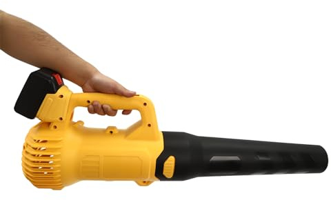 Soplador de hojas inalámbrico y aspiradora de 3000 W, batería de ajuste de velocidad, aspiradora de jardín inalámbrica para eliminar hojas, escombros, piedras pequeñas, limpiar garajes, patios