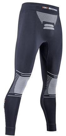 X-Bionic Energizer 4.0 Pants Men, Capa de Base Pantalones Funcionales, Hombre, Opal Black/Arctic White, M