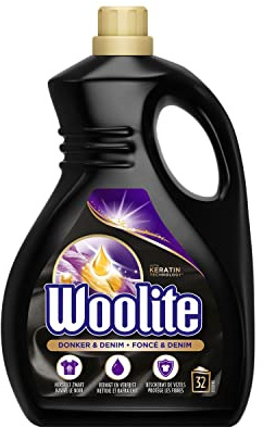 Woolite Svart, mörk & denim tvättmedel med keratin - 32 tvättar - 1,9 L