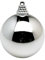 Deco Woerner Glänzende, Silberne Weihnachtskugeln aus Plastik, 20 cm Ø - per Stück