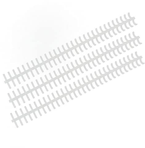 Lot de 10 bandes de reliure, 30 trous, découpables, outil de reliure, résistant à l'usure, 10 mm, pour fournitures scolaires (transparent)