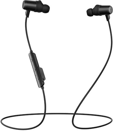 SoundPEATS Q35 HD+ Neckband Headphones Bluetooth 5.2, Sports Earphones with aptX HD, 17 Hours Playtime, Magnetic Wireless Earbuds, IPX5 Waterproof, Type-C Charging, Customizable via PeatsAudio App